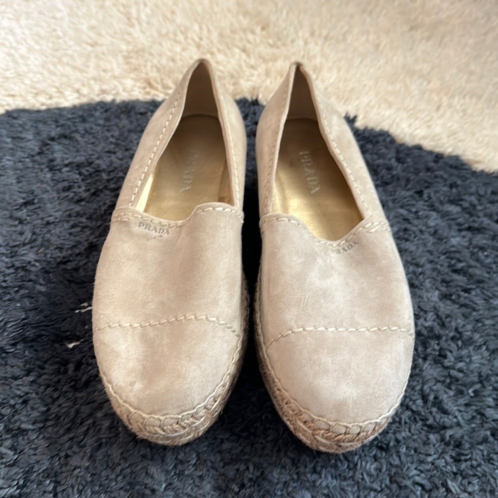 Prada platform espadrilles